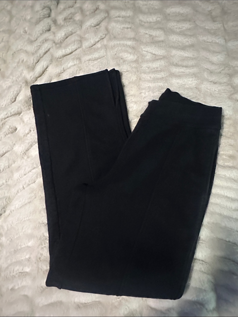 Alo Yoga Women's Black Wide-Leg Heavyweight Sweats Pants Size Medium - Picture 8 of 10